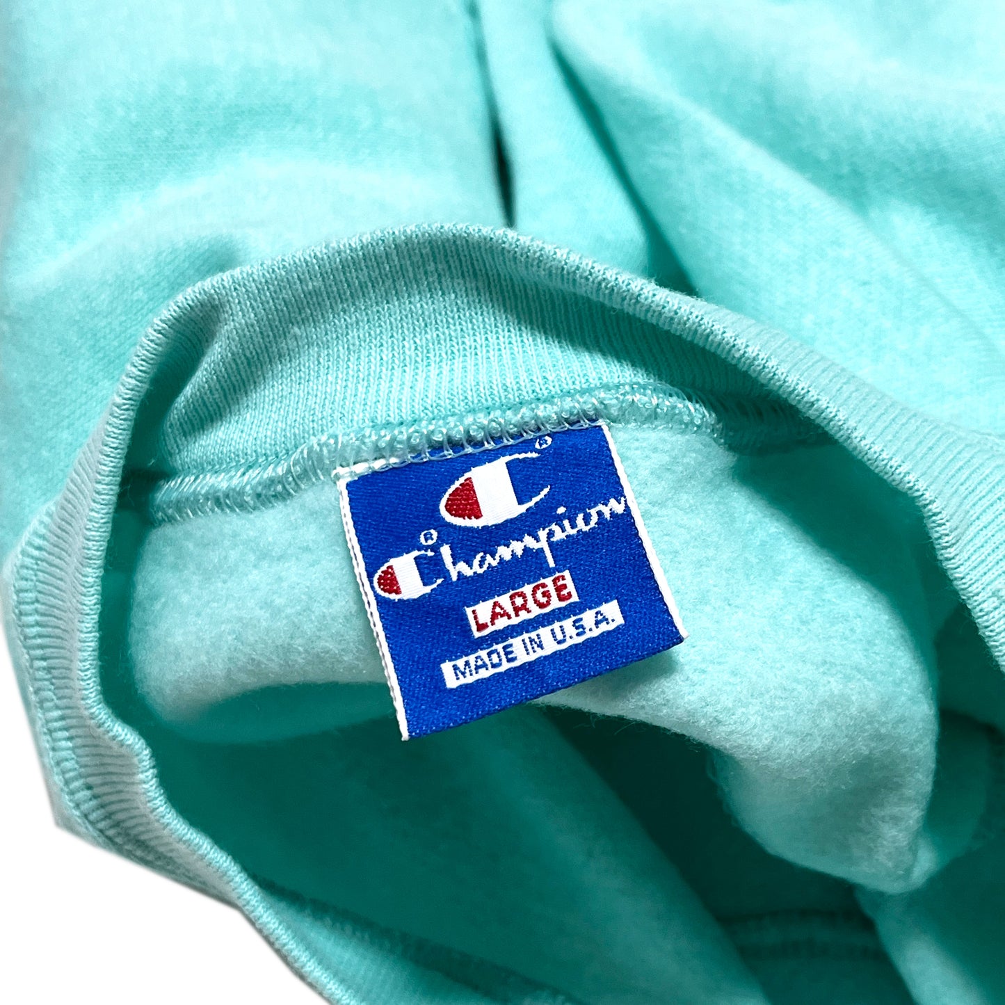 90's 青刺繍タグ Champion S/S Sweat Size (L)