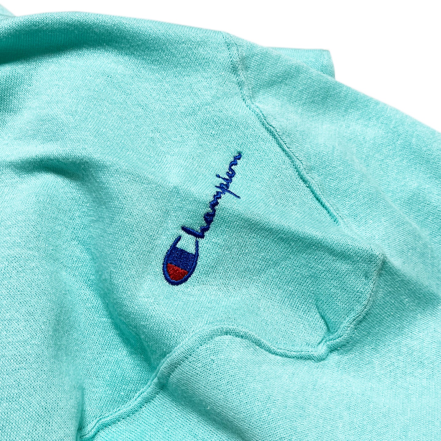 90's 青刺繍タグ Champion S/S Sweat Size (L)