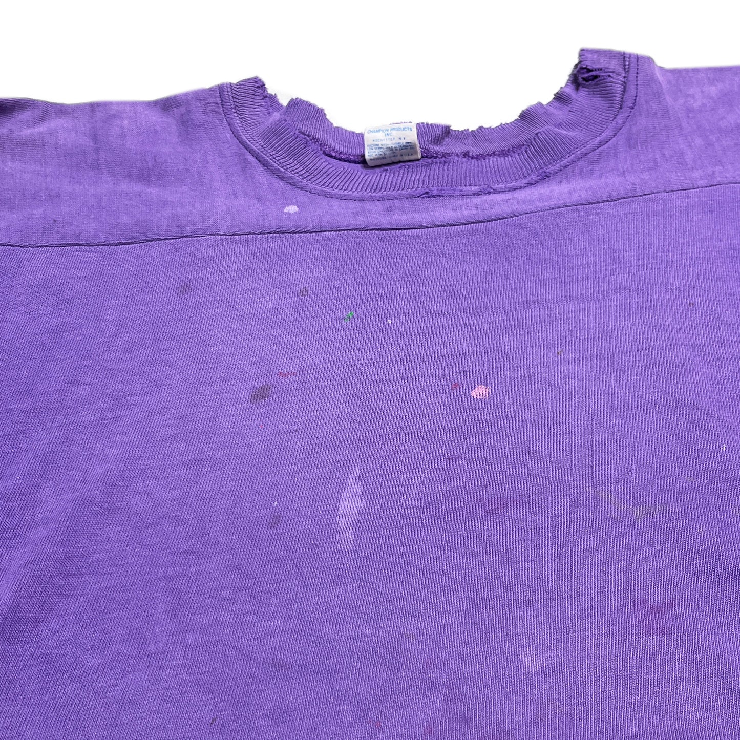 70's バータグ Champion Football T パープル Size (XL)