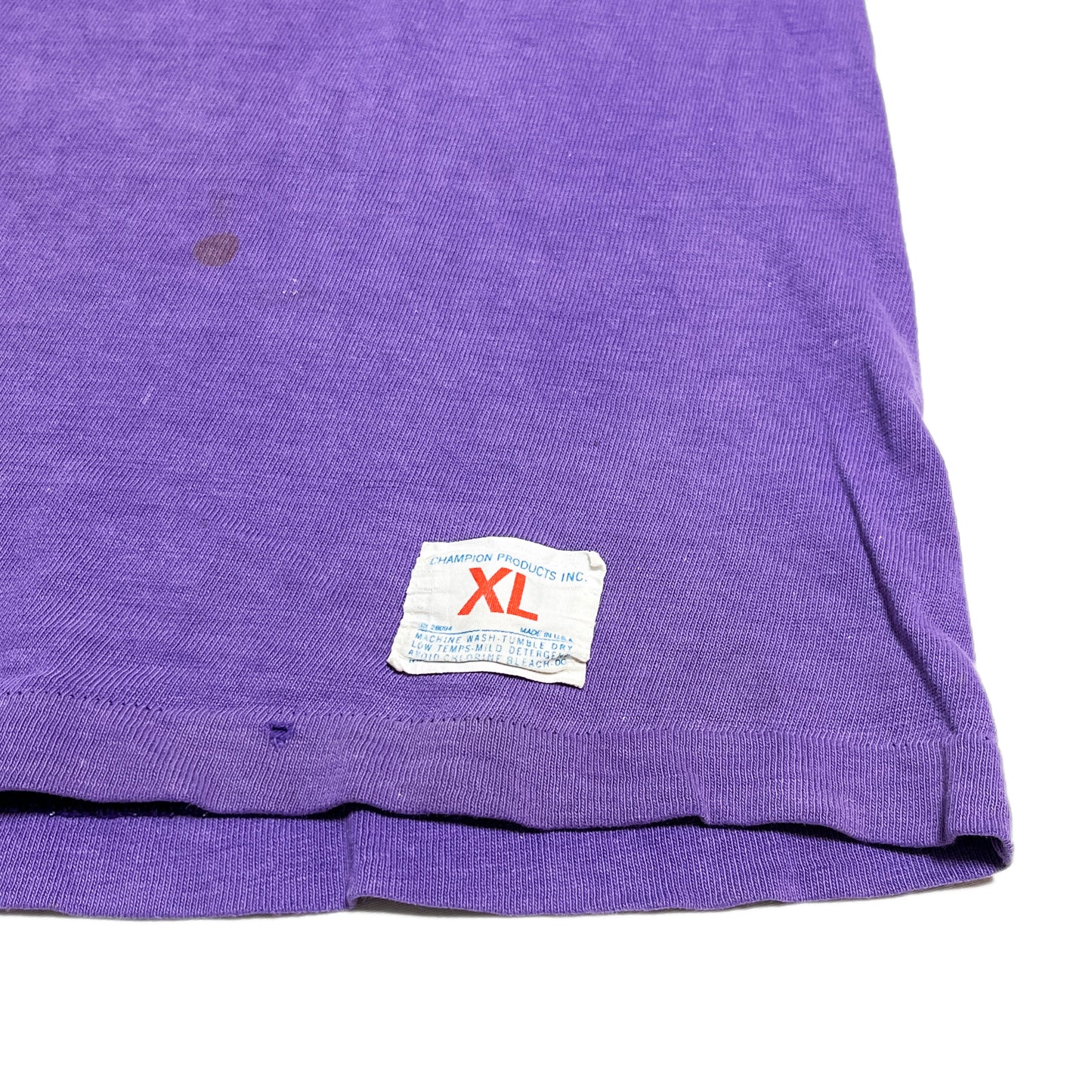 70's バータグ Champion Football T パープル Size (XL)