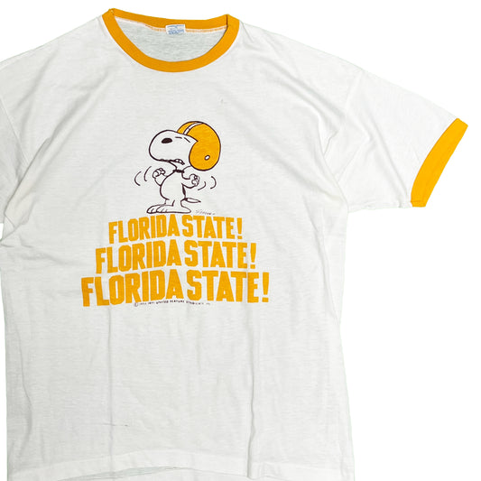 70's バータグ Champion Snoopy Ringer T Size (XL)