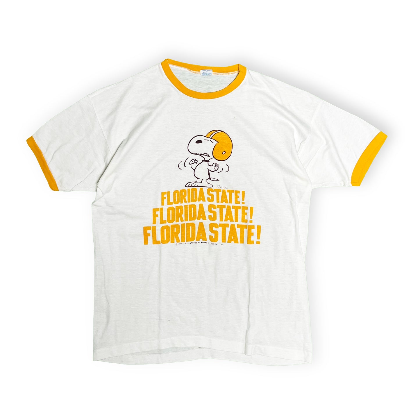 70's バータグ Champion Snoopy Ringer T Size (XL)