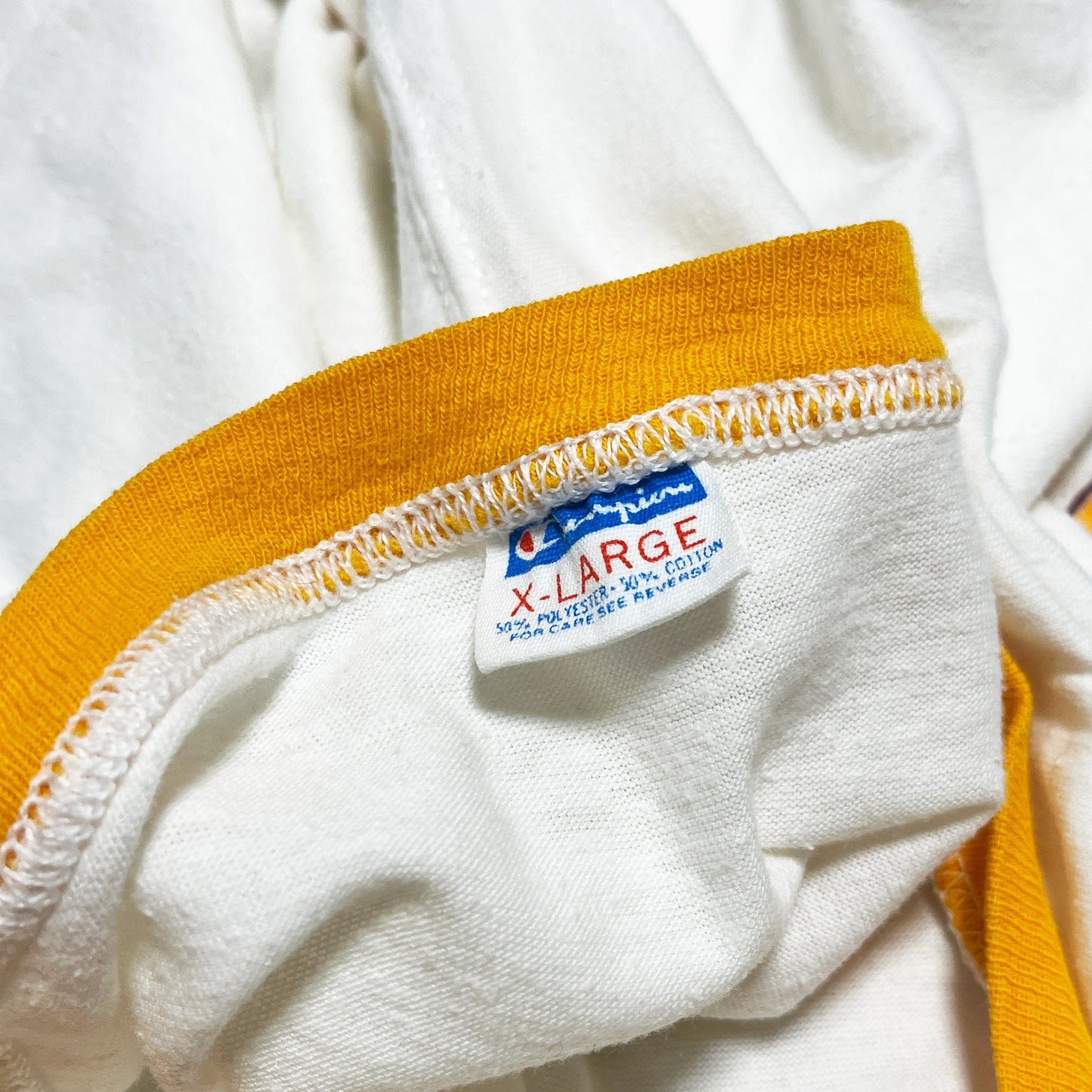 70's バータグ Champion Snoopy Ringer T Size (XL)