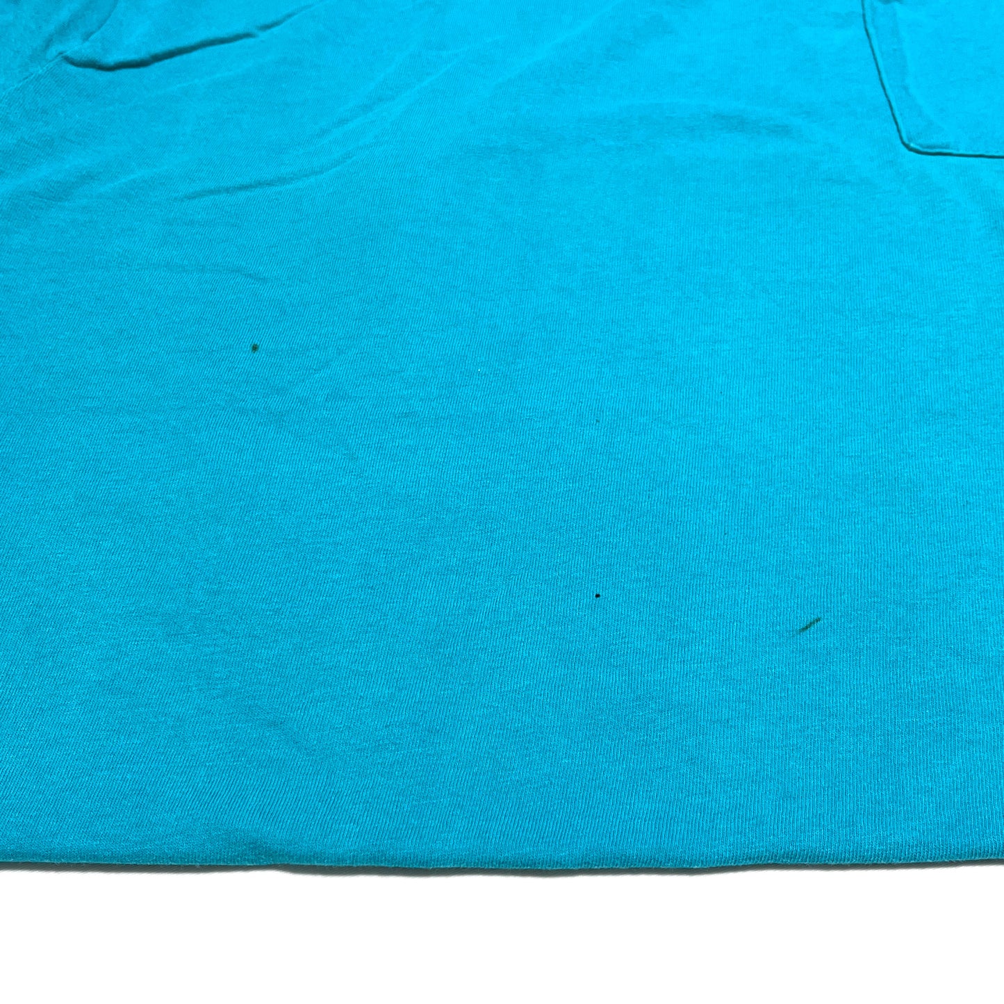 80's FRUIT OF THE LOOM Pocket T Turquoise Size (XXL)