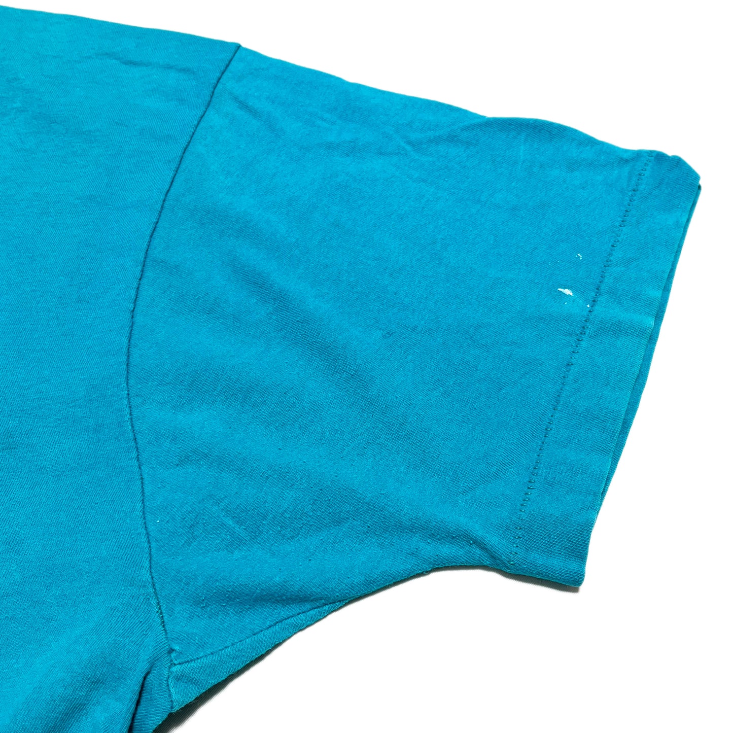 80's FRUIT OF THE LOOM Pocket T Turquoise Size (XXL)