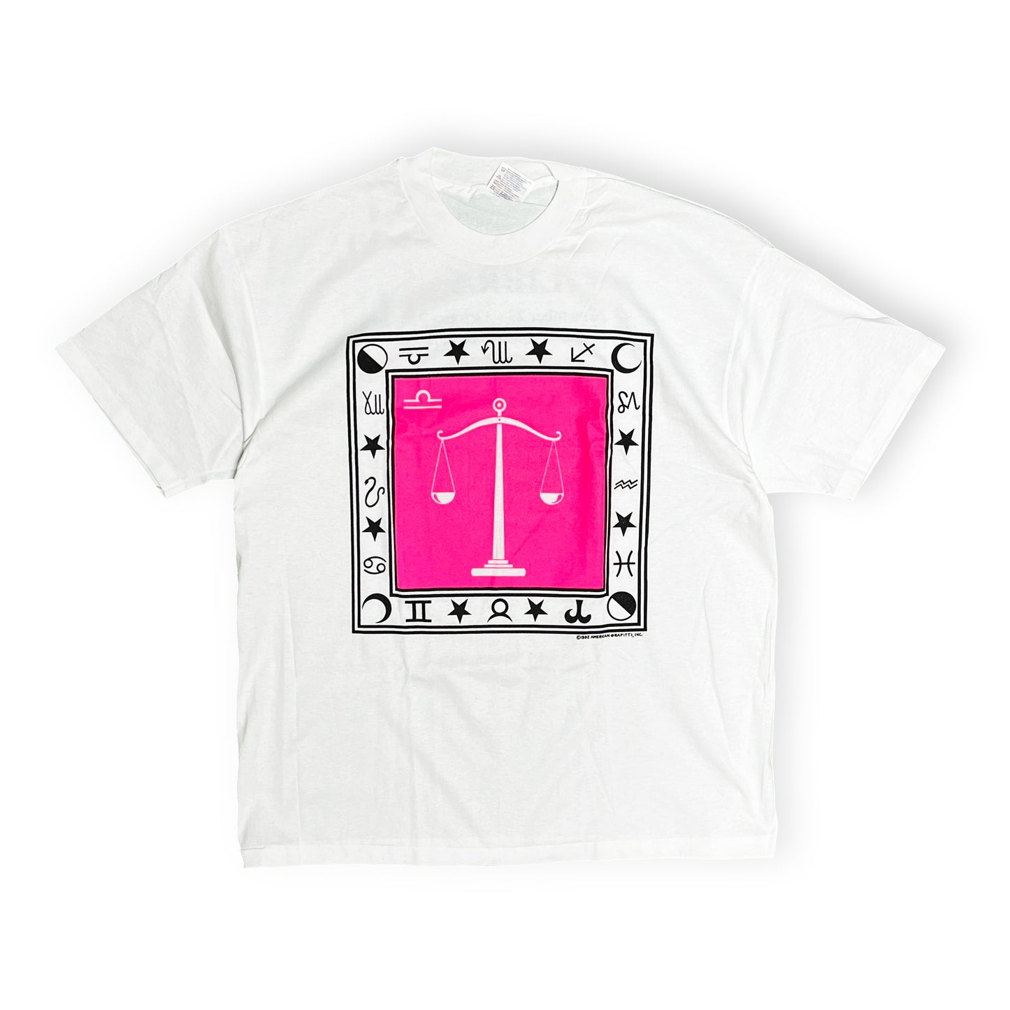 90's Hanes Libra 天秤座 T Size (XL) 袋付きDeadstock