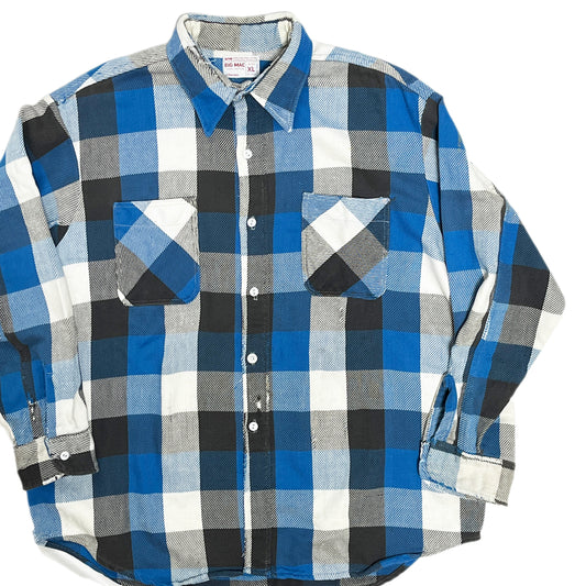 70's BIG MAC Nel SH 単色タグ 好配色チェック Size (XL) ビッグサイズ!
