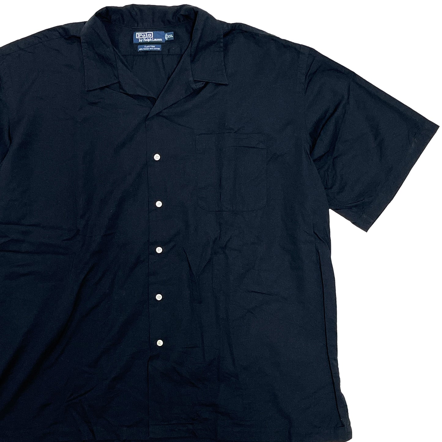 Ralph Lauren Black S/S SH ポニーマーク無し! Size (XXL) ビッグサイズ