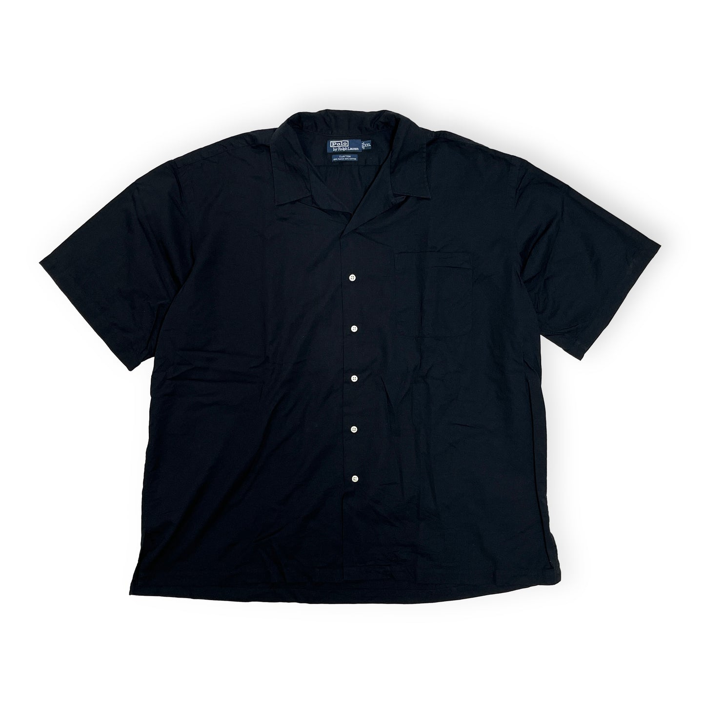 Ralph Lauren Black S/S SH ポニーマーク無し! Size (XXL) ビッグサイズ
