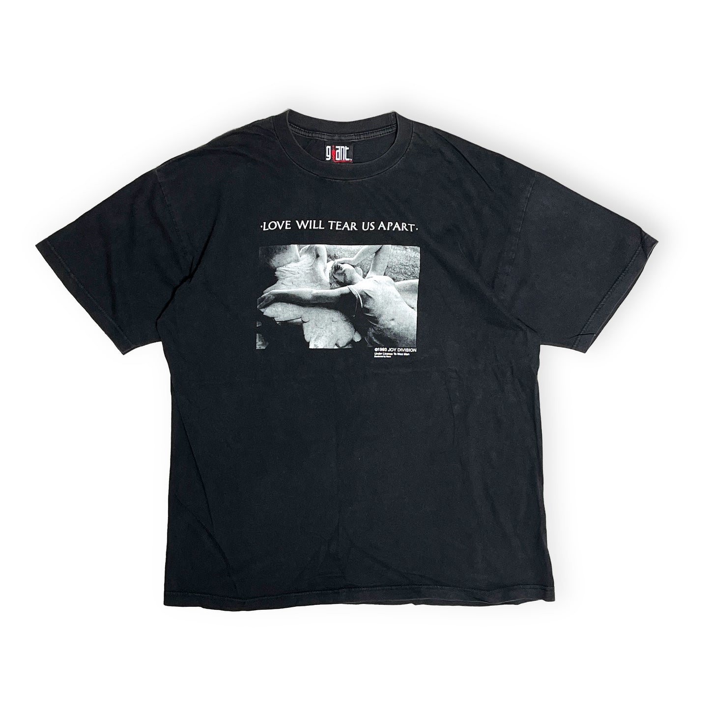 90's Giant Joy Division "LOVE WILL TEAR US APART" T Size (L)