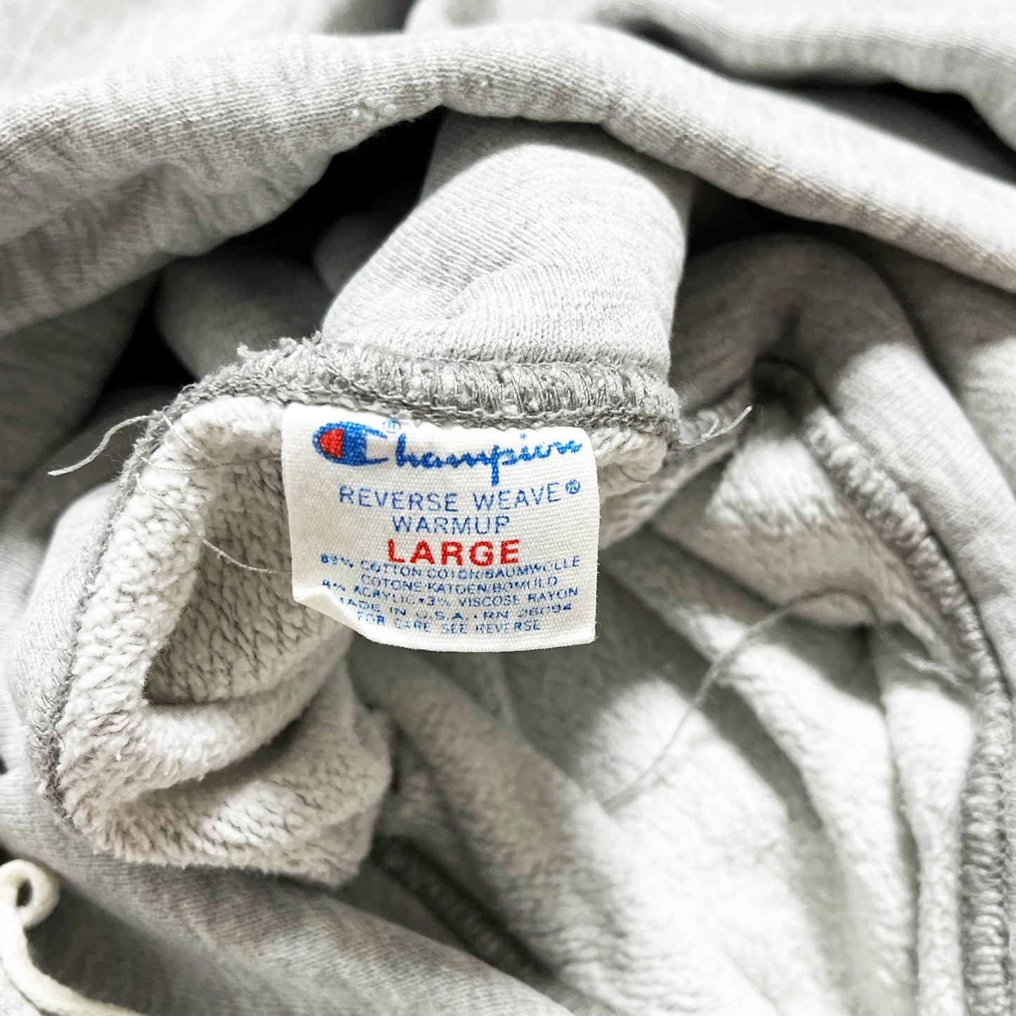 80's Champion R/W Parka Gray レジ目 Size (L) レア!