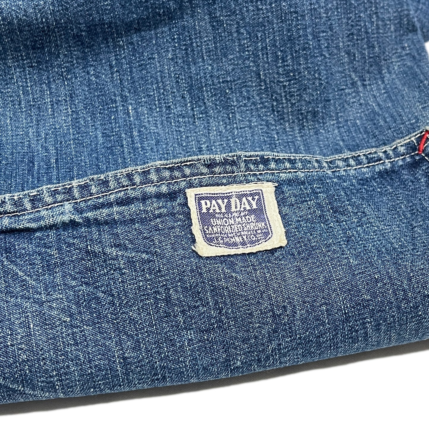 40's PAY DAY WWII Denim Coverall CROWN Change Button Size (44)位 スペシャル!