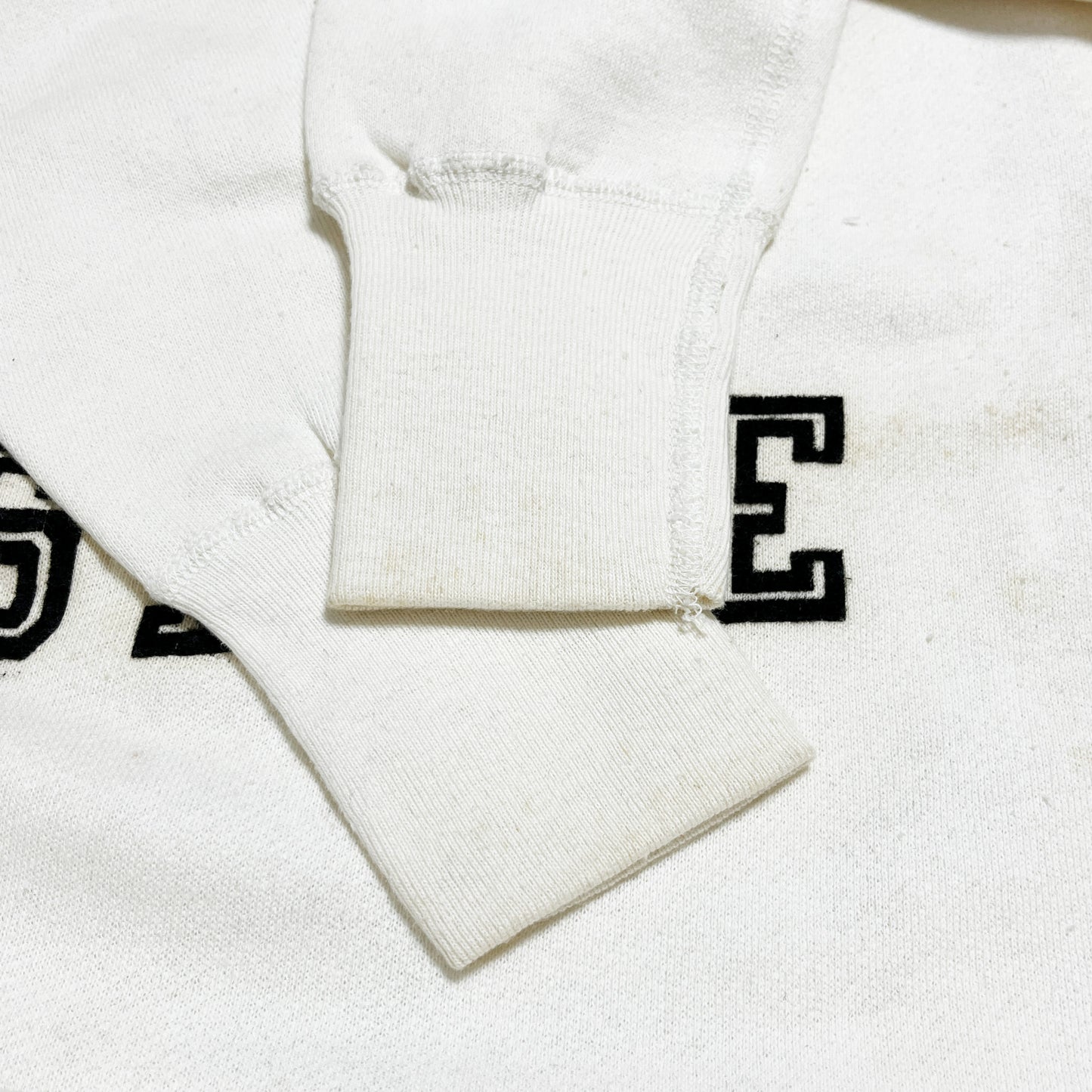 60's Champion ランタグ Flocky Print Sweat "St.Cloud State" Size (L) Almost Deadstock