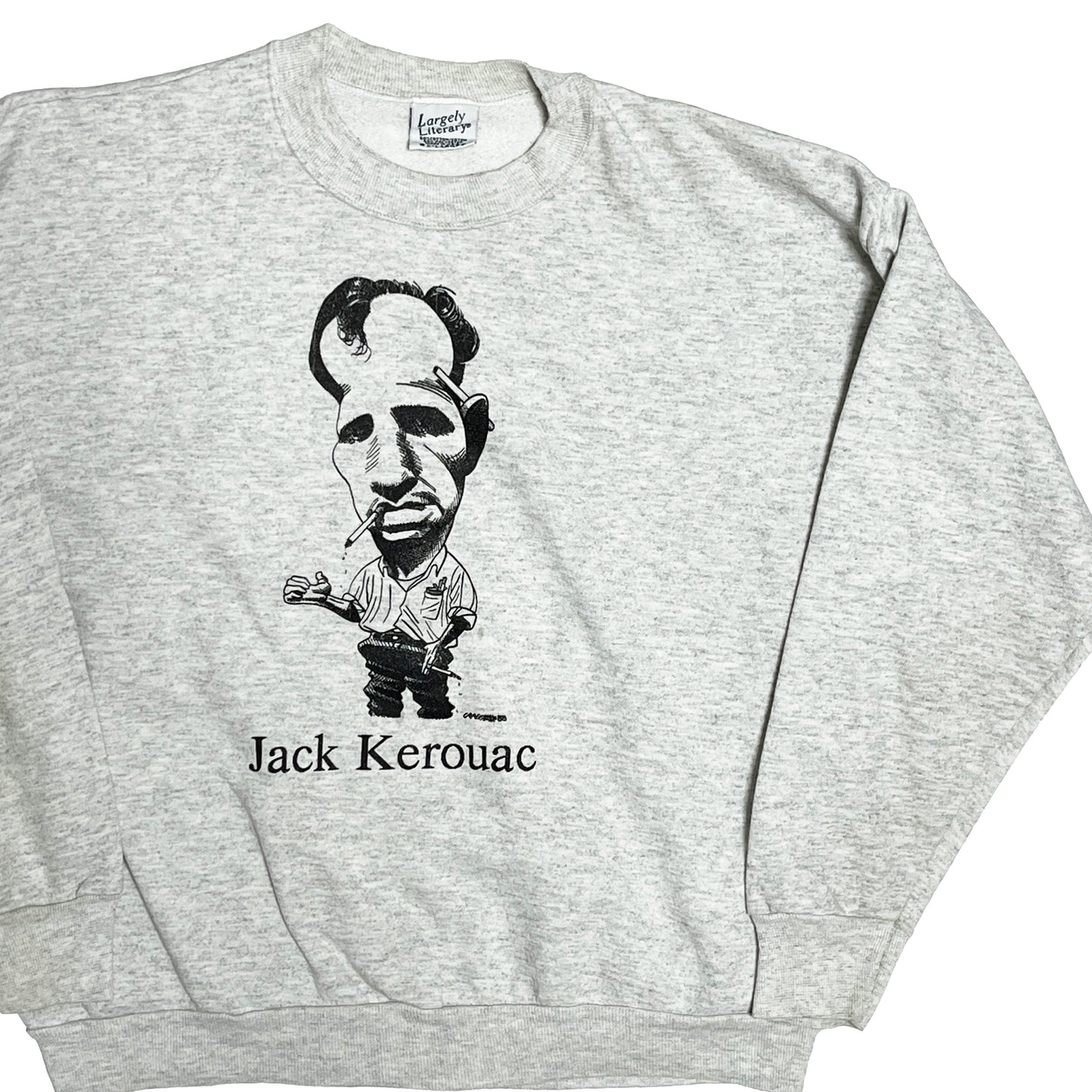 90's Largely Literary "Jack Kerouac" Sweat Size (XL) レア!