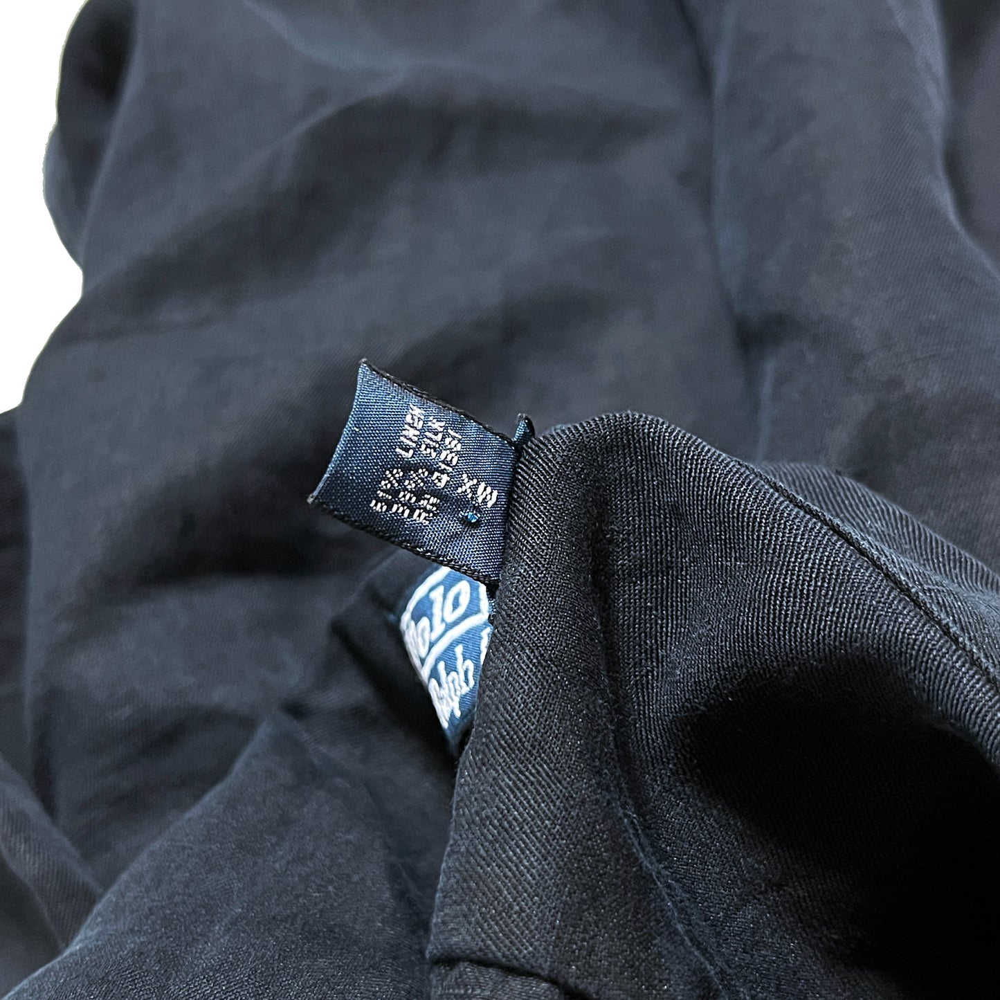 Ralph Lauren Linen X Silk S/S SH Black Size (XXL)
