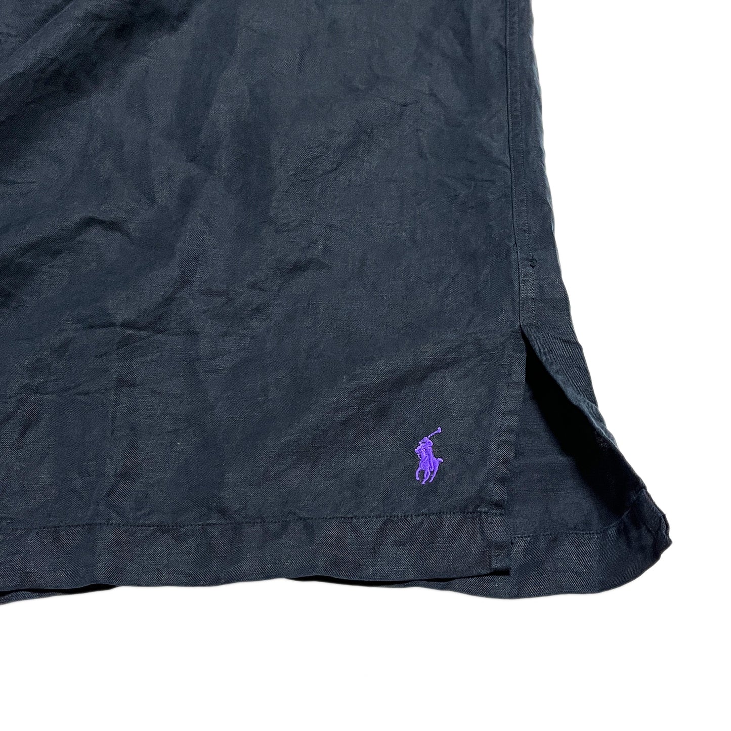 Ralph Lauren Linen X Silk S/S SH Black Size (XXL)