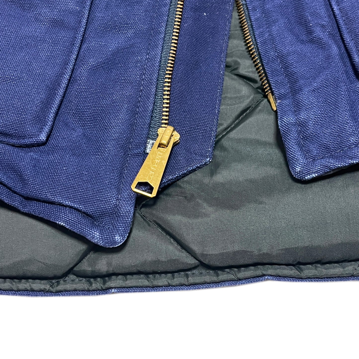 80's Carharrt Duck Vest ネイビー 胸パッチ! Size (XXL-TALL)
