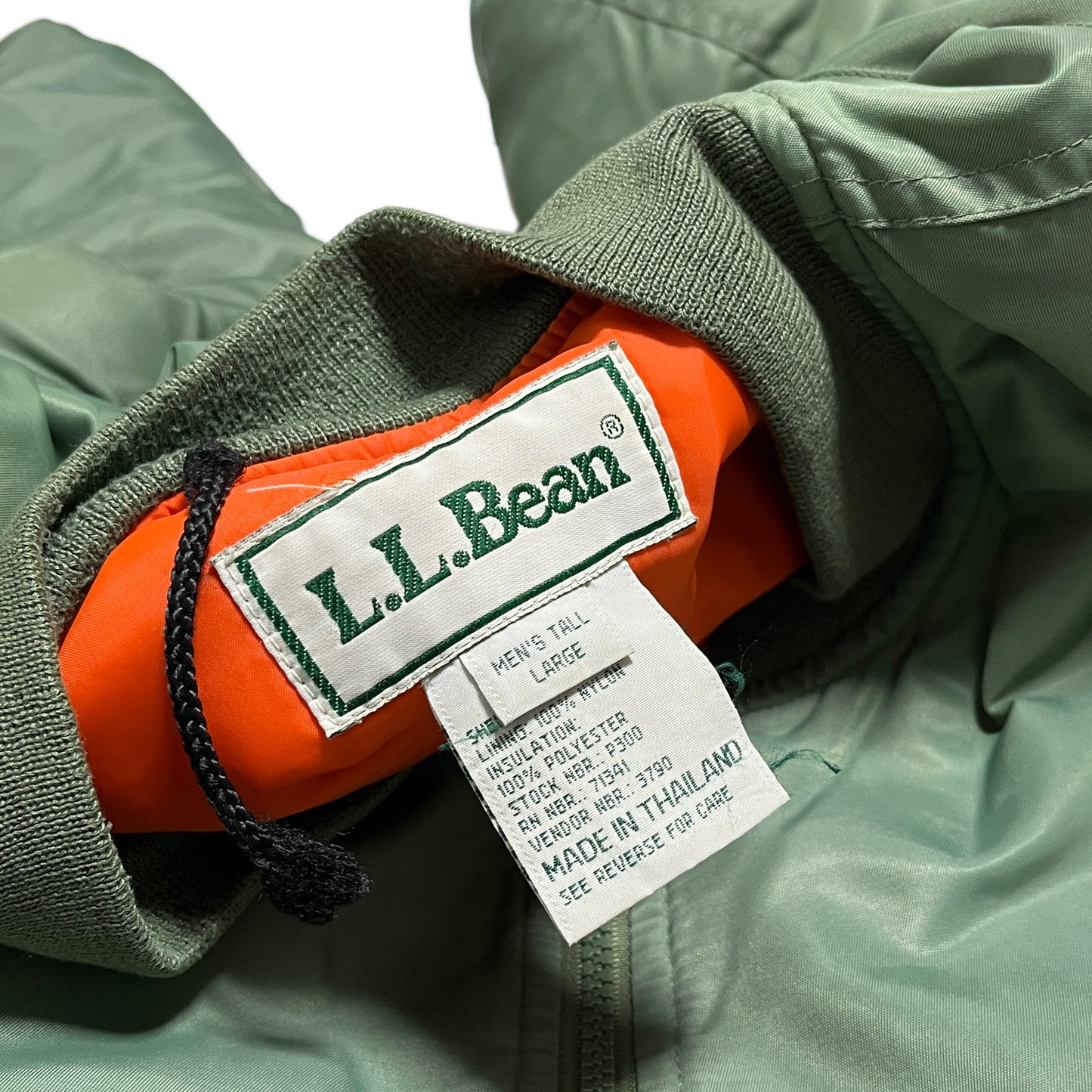 90's L.L.Bean MA-1 Type オリーブ Size (L-TALL)