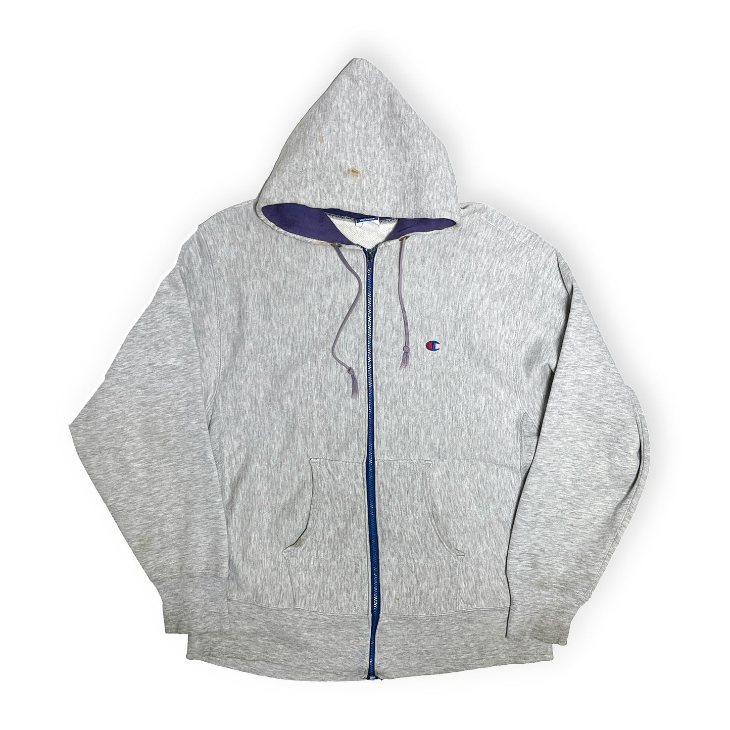 80's Champion 青刺繍タグ R/W Zip Parka Size (L)