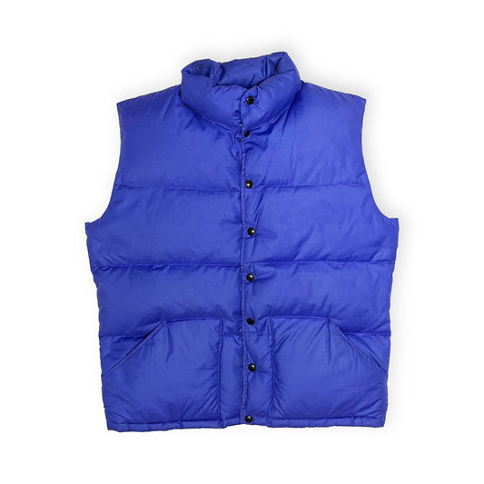 80's The North Face Vest 黒ラッカーボタン Size (L) レアカラー!