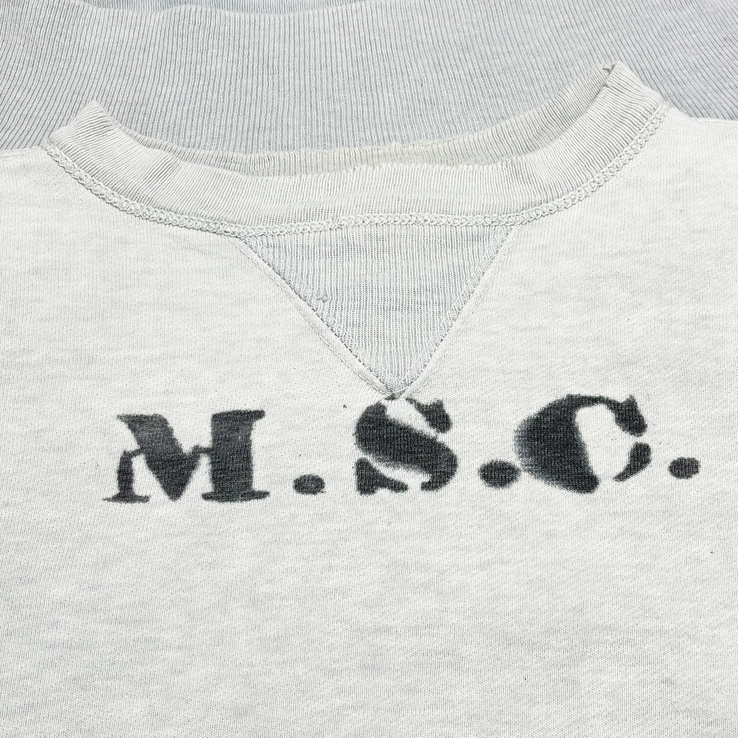 40's Unknown W-V Stencil Sweat Size (L-XL)位 レア!