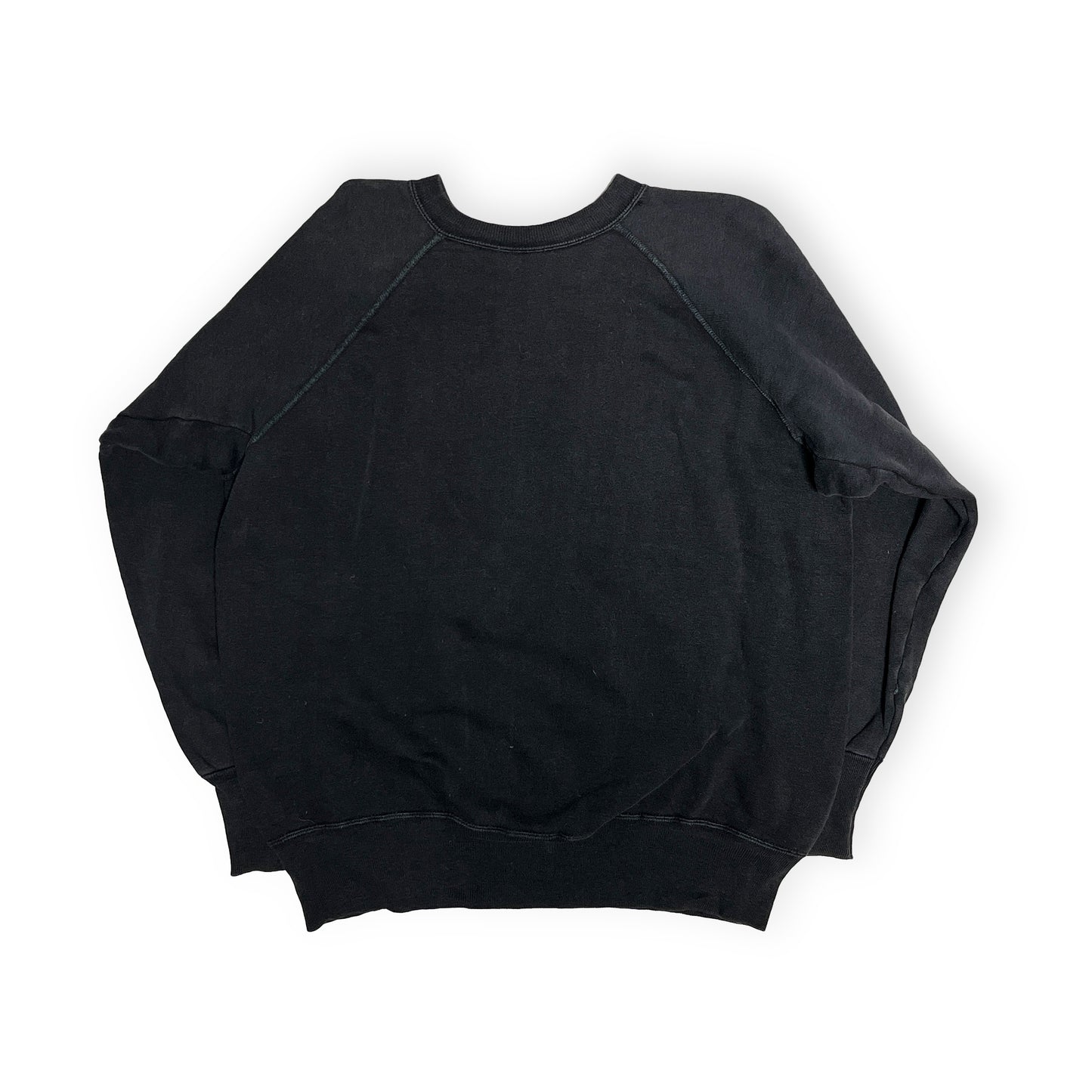 60's Unknown Flocky Print Sweat Black Size (L-XL)位 ビッグサイズ!