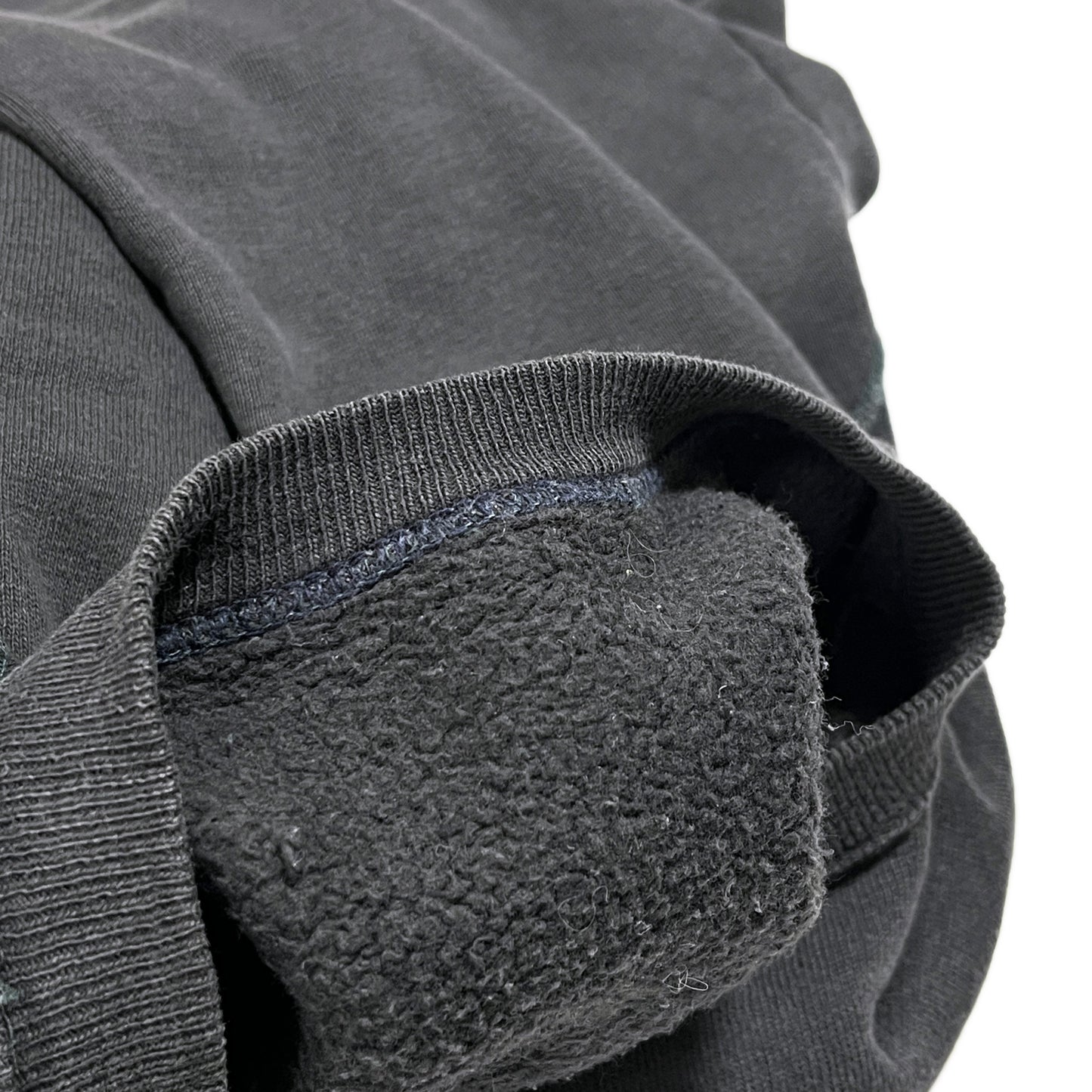60's Unknown Flocky Print Sweat Black Size (L-XL)位 ビッグサイズ!