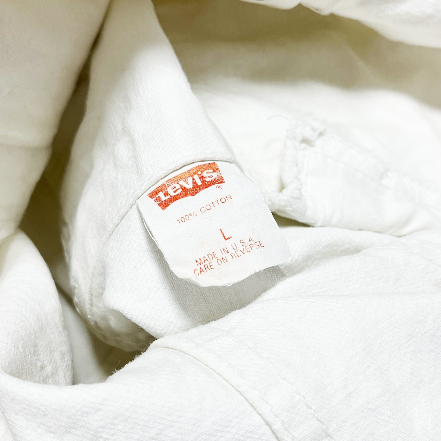 80's〜 Levi's 70507 White Denim JKT Size (L)