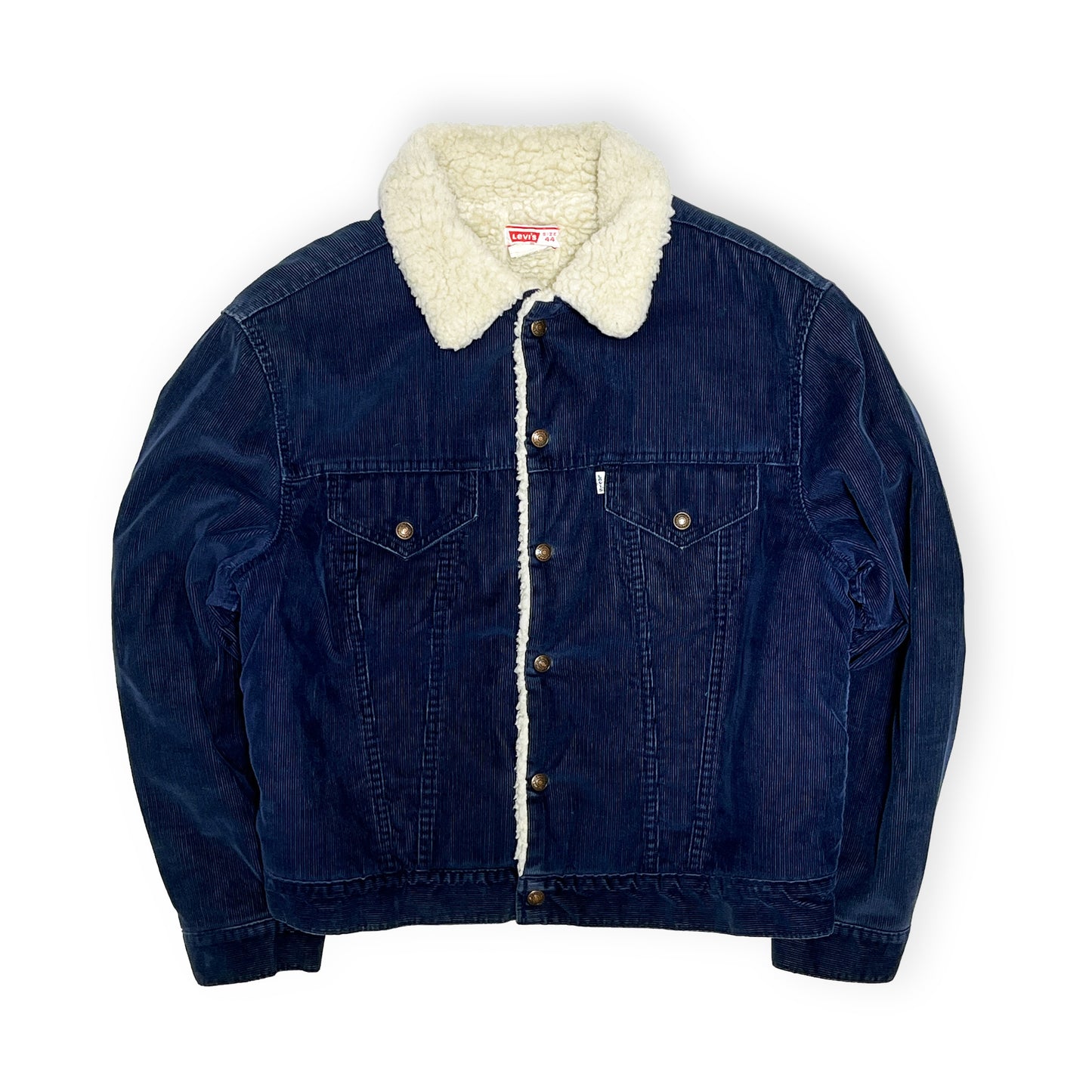 70's Levi's 70605 Boa Cords JKT Navy Size (44)