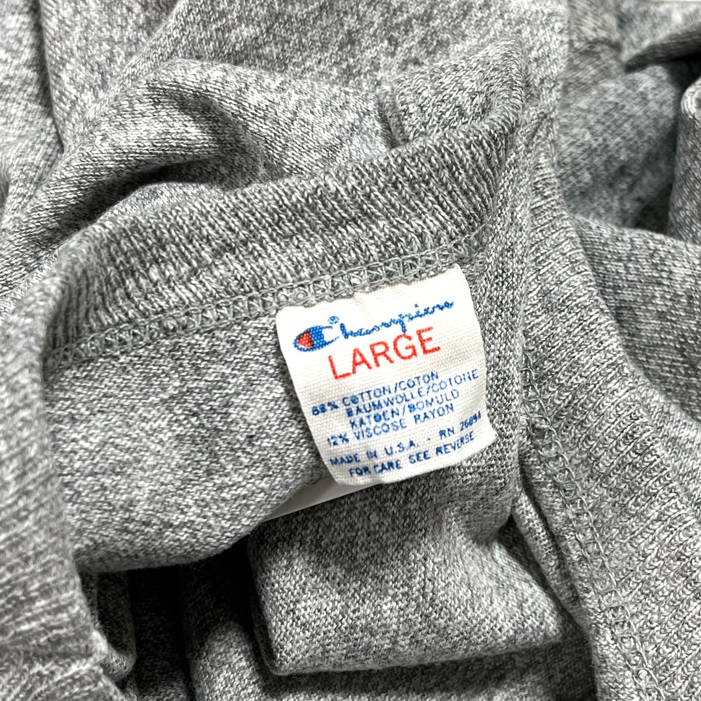 80's Champion トリコタグ "8844" 染み込みプリント T Size (L)