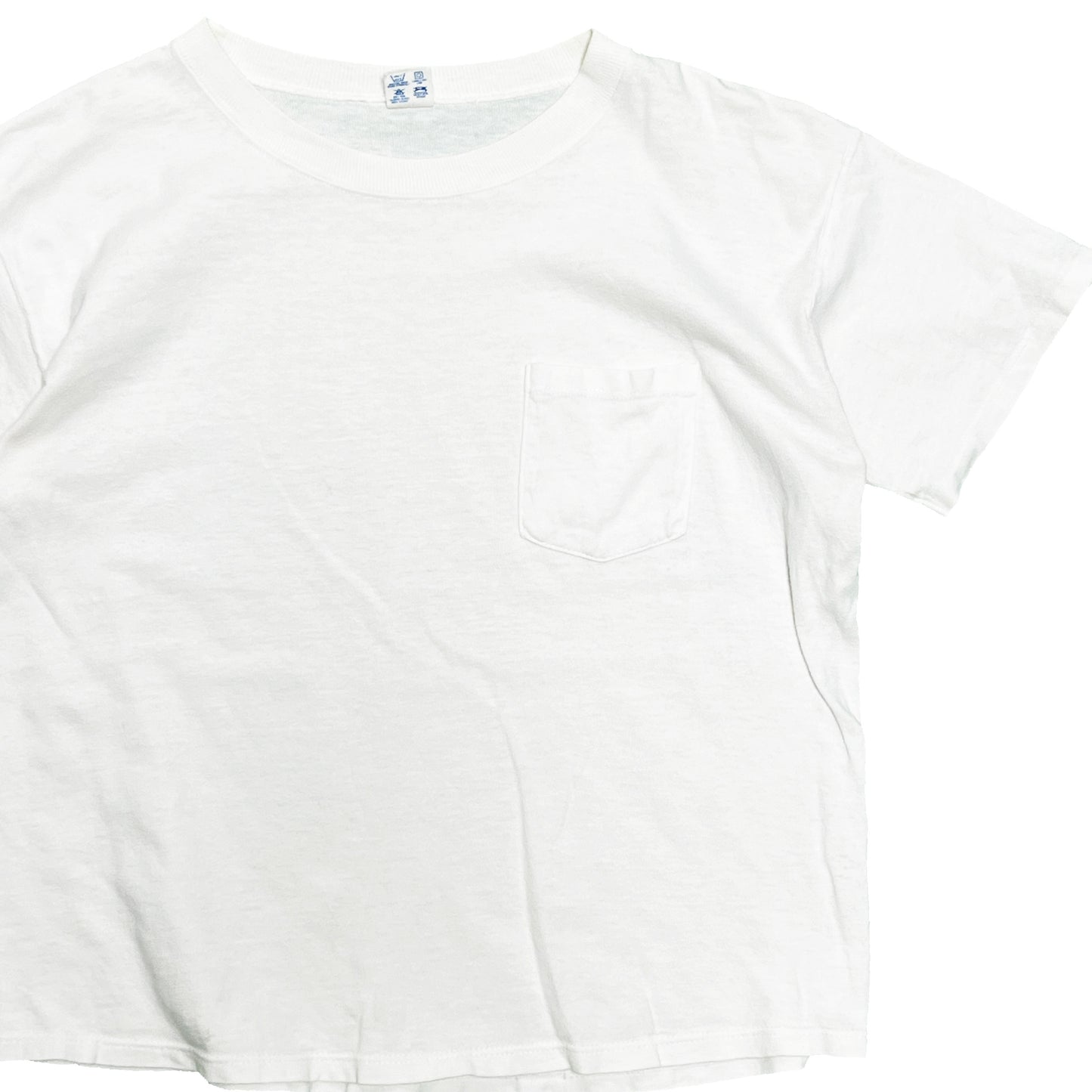 80's Champion トリコタグ Pocket T ホワイト Size (L)
