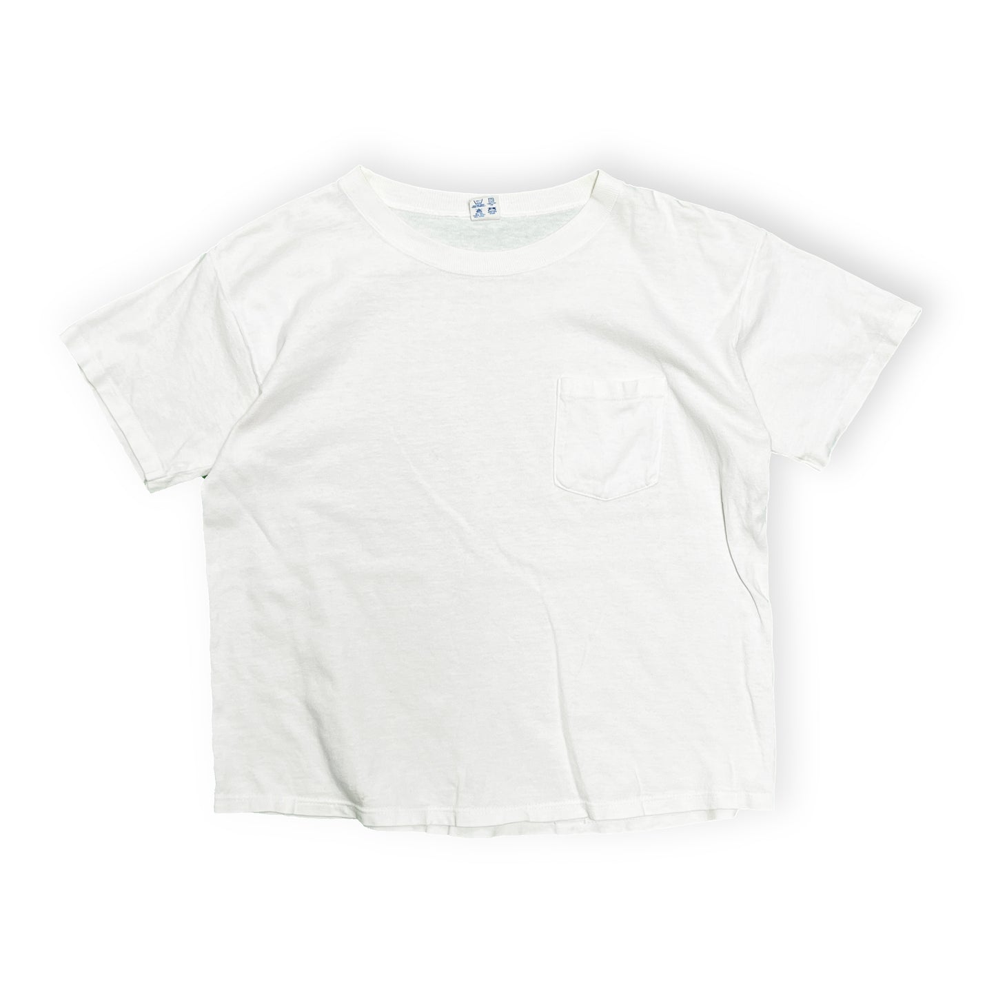 80's Champion トリコタグ Pocket T ホワイト Size (L)