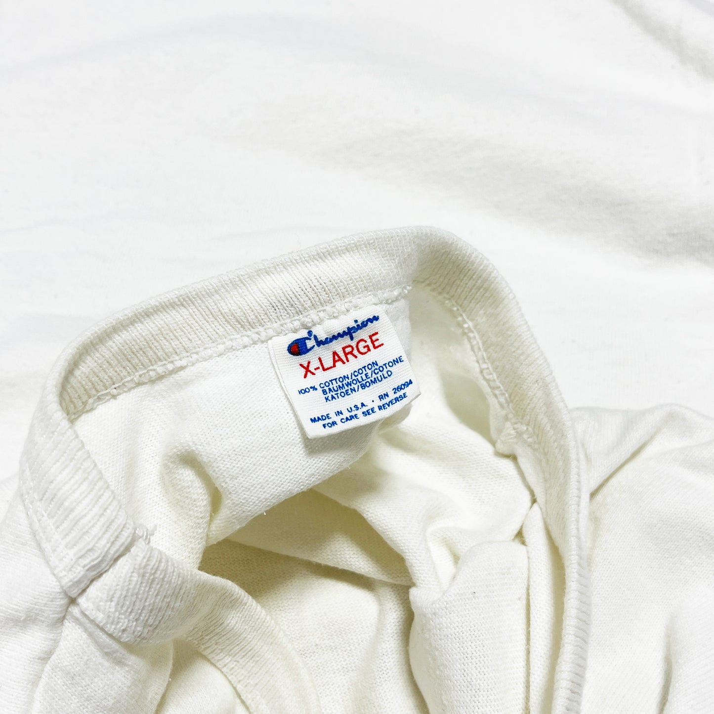 80's Champion トリコタグ Blank T ホワイト Size (XL)