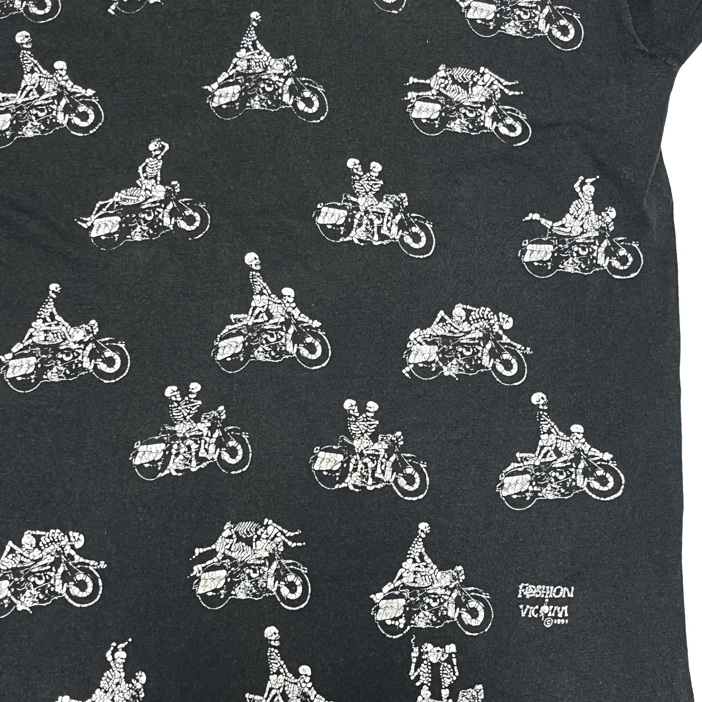 90's FRUIT OF THE LOOM Fashion Victim スカルライダー T 四十八手 Size (M)