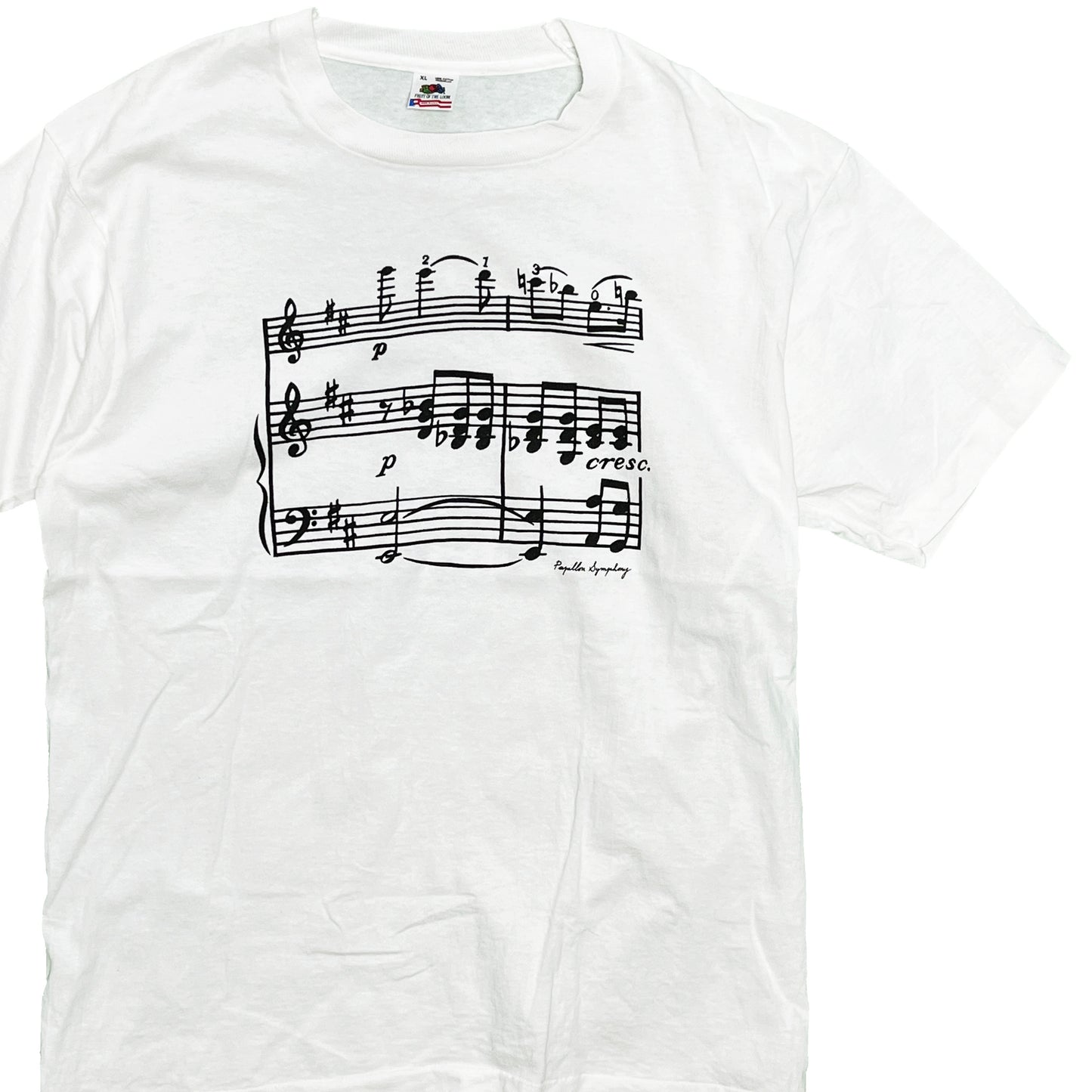 90's FRUIT OF THE LOOM 楽譜T Size (XL)