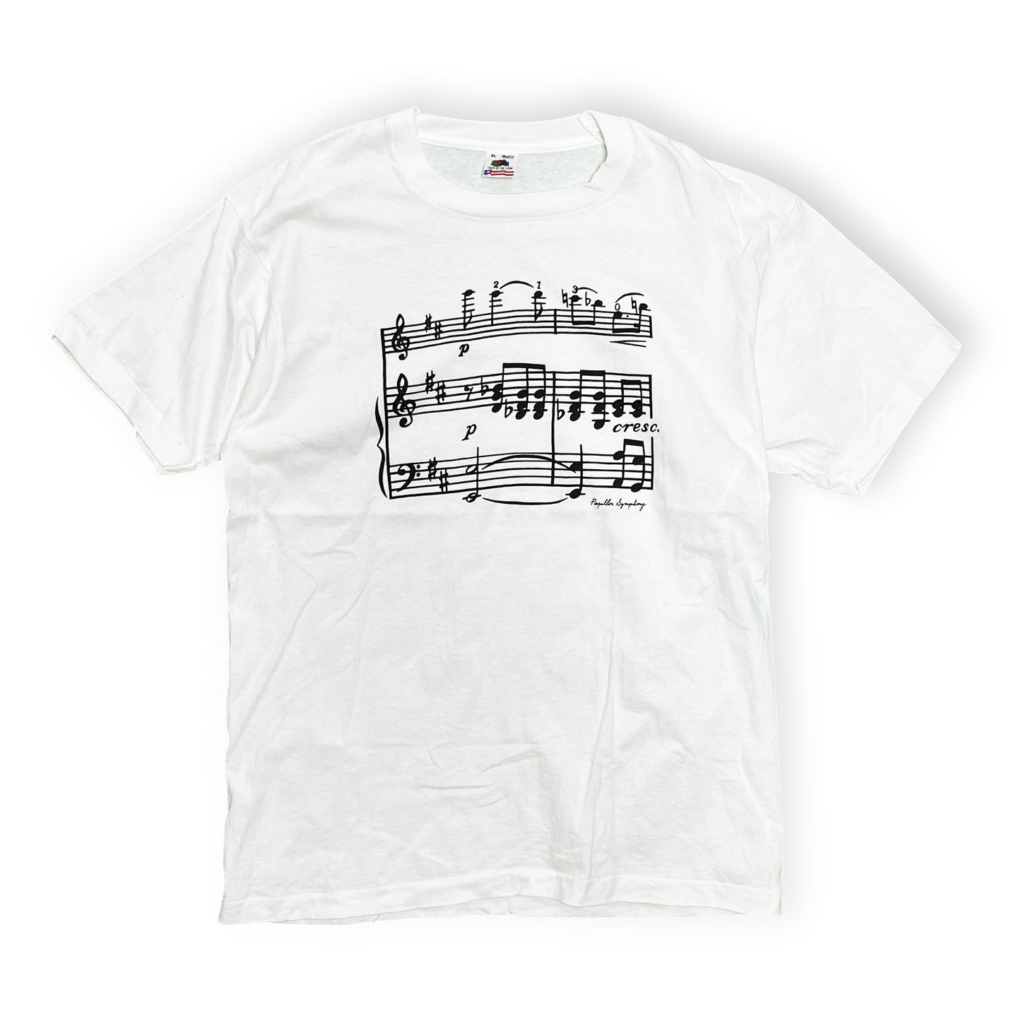 90's FRUIT OF THE LOOM 楽譜T Size (XL)