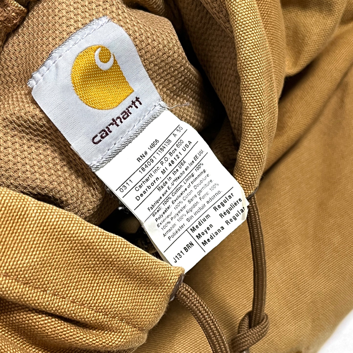 アメリカ製 Carhartt Duck アクティブ JKT Size (M-R)