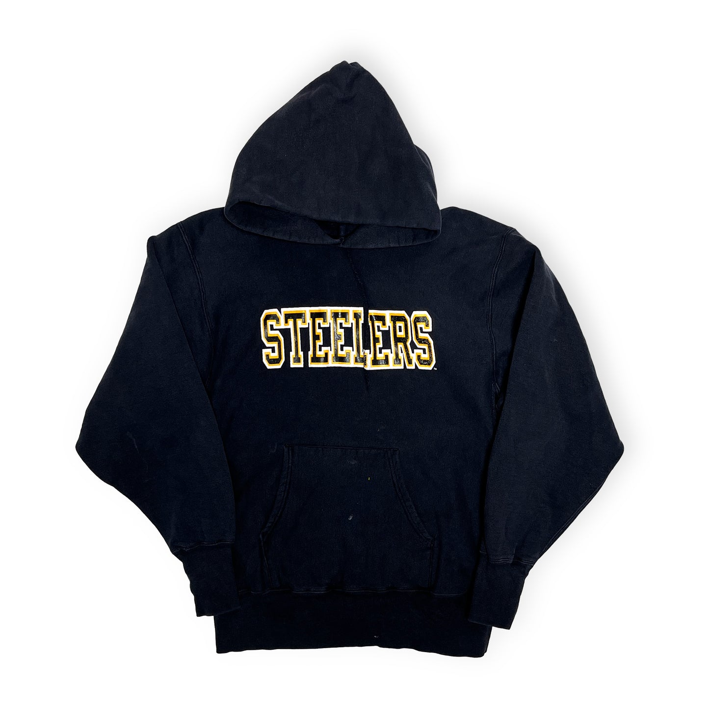 90's Champion R/W "STEELERS" Parka Black Size (L)