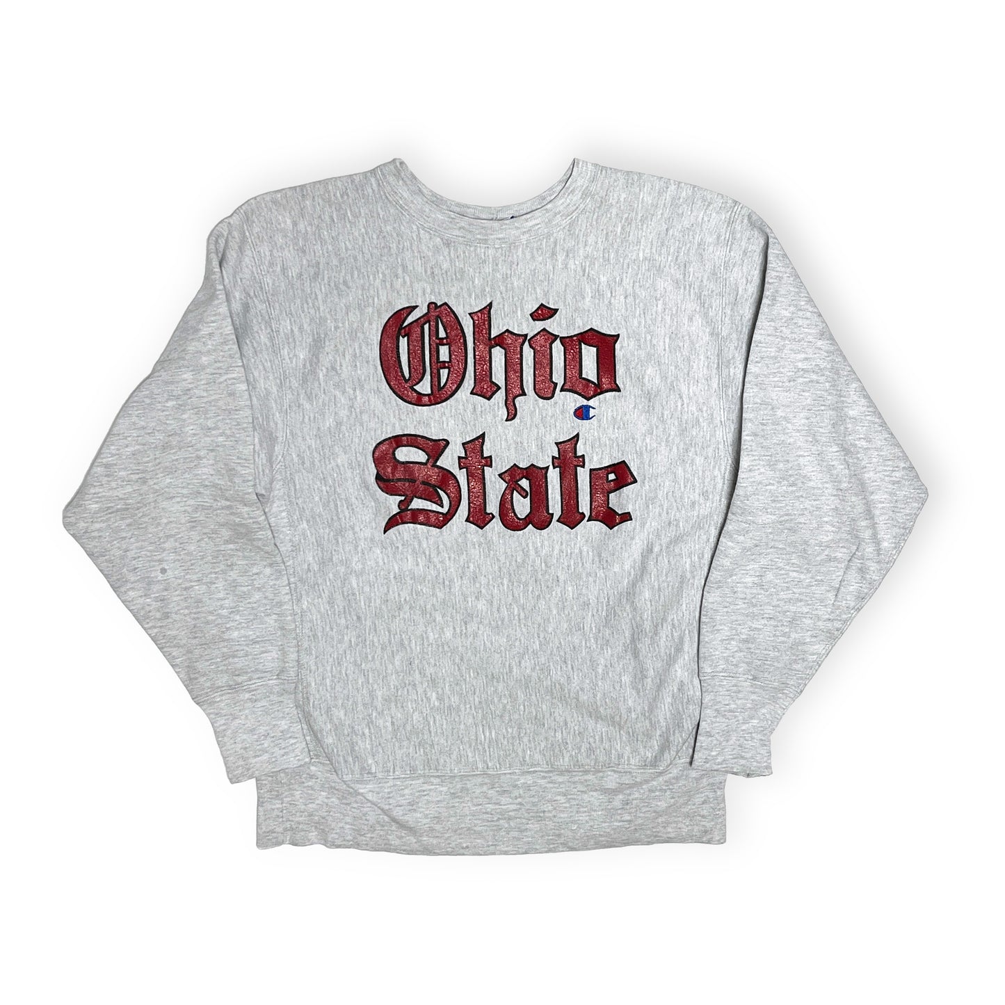 90's Champion R/W "Ohio State" 目付き Old English Size (L)