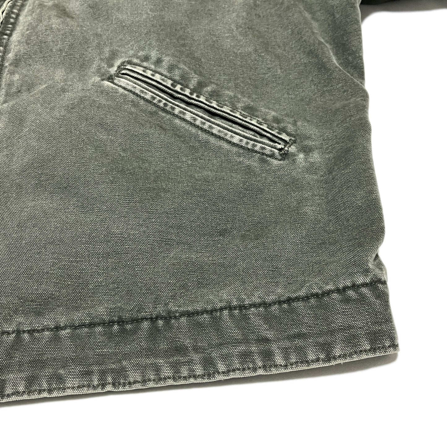アメリカ製 Carhartt DETROIT JKT モスグリーン 極上雰囲気 Size (XL-R)