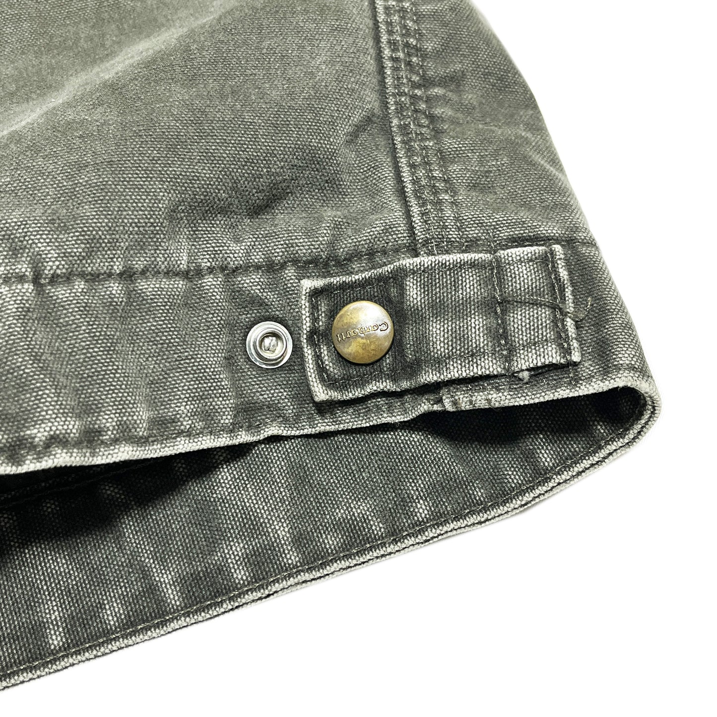 アメリカ製 Carhartt DETROIT JKT モスグリーン 極上雰囲気 Size (XL-R)