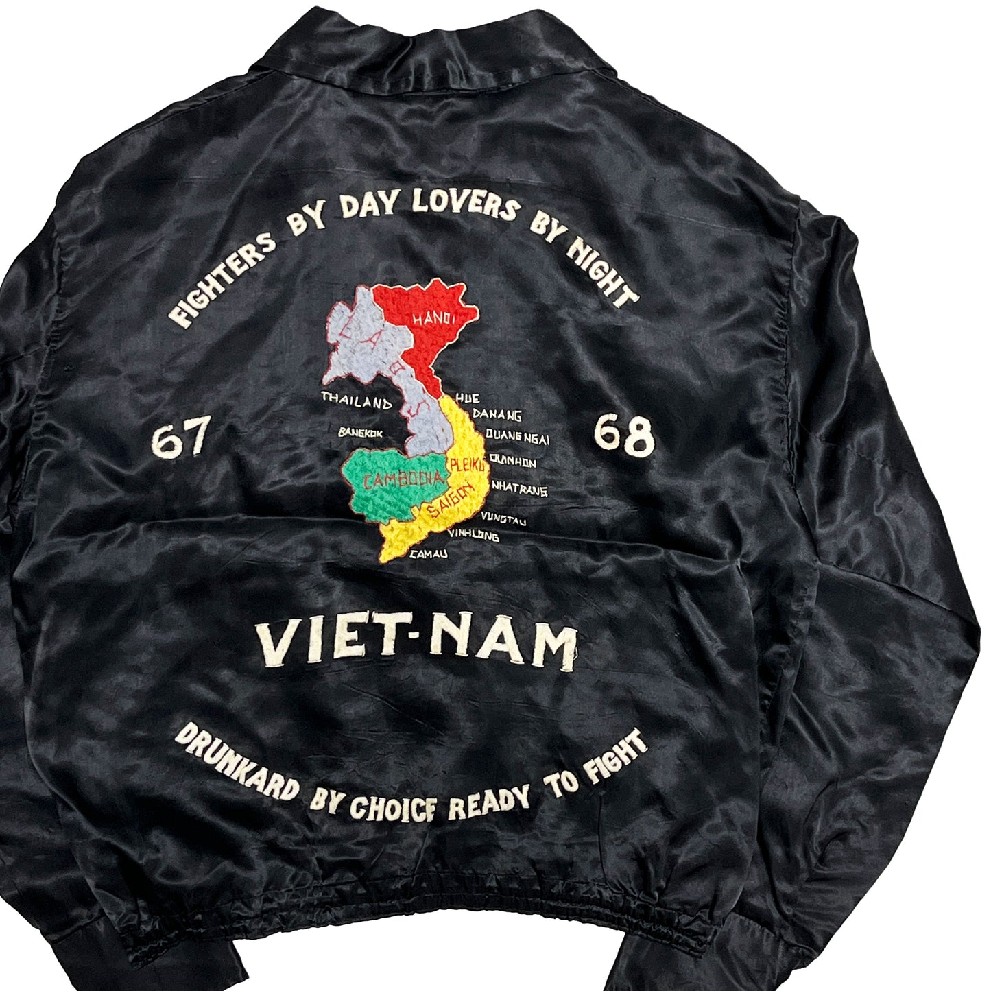 60's VIET-NAM 67-68 ベトジャン サテン生地 Size (ML)位 スペシャル!
