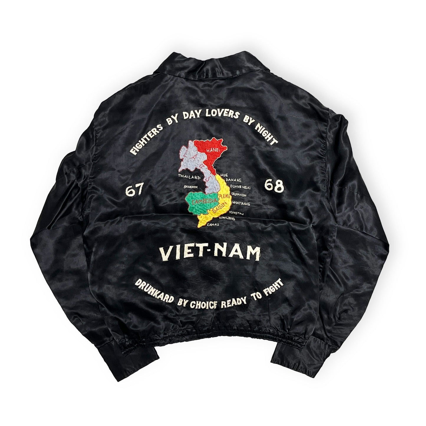 60's VIET-NAM 67-68 ベトジャン サテン生地 Size (ML)位 スペシャル!