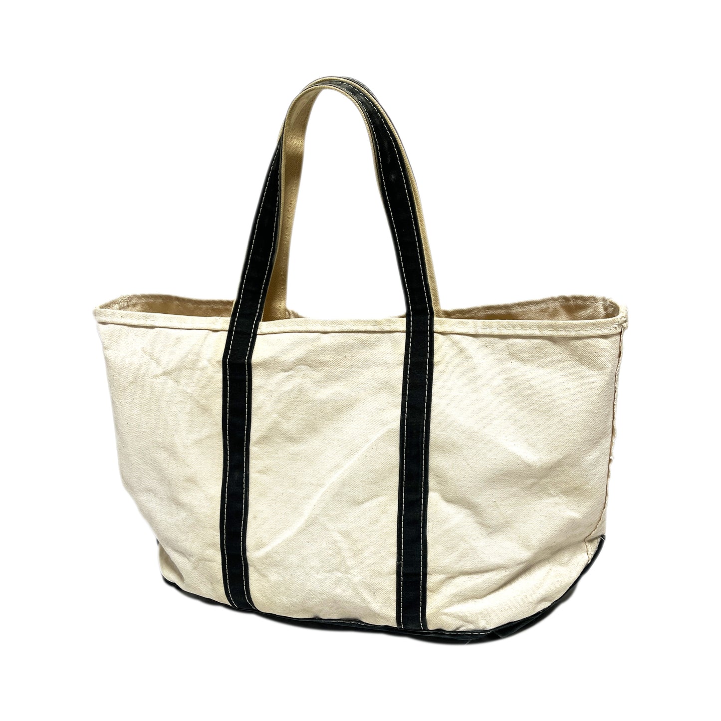 90's〜 L.L.Bean BOAT AND TOTE ナチュラル X ブラック Size (Large)