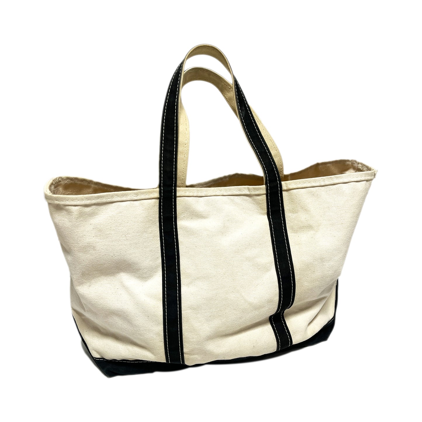 90's〜 L.L.Bean BOAT AND TOTE ナチュラル X ブラック Size (Large)
