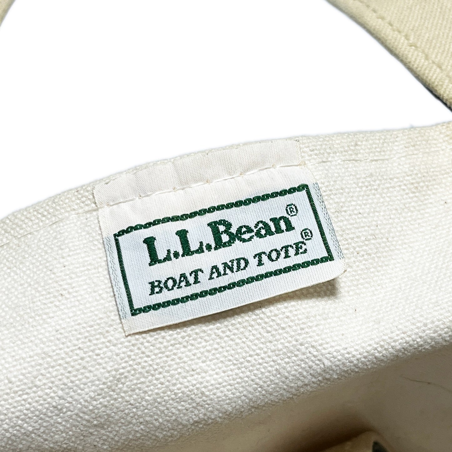 90's〜 L.L.Bean BOAT AND TOTE ナチュラル X ブラック Size (Large)