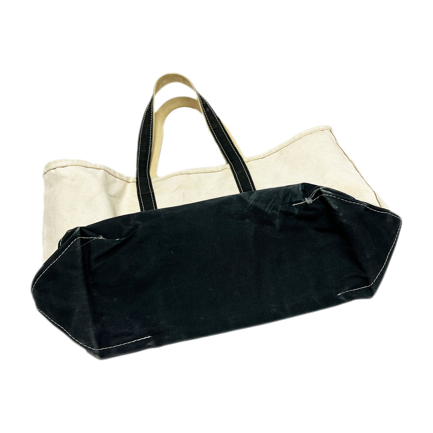 90's〜 L.L.Bean BOAT AND TOTE ナチュラル X ブラック Size (Large)