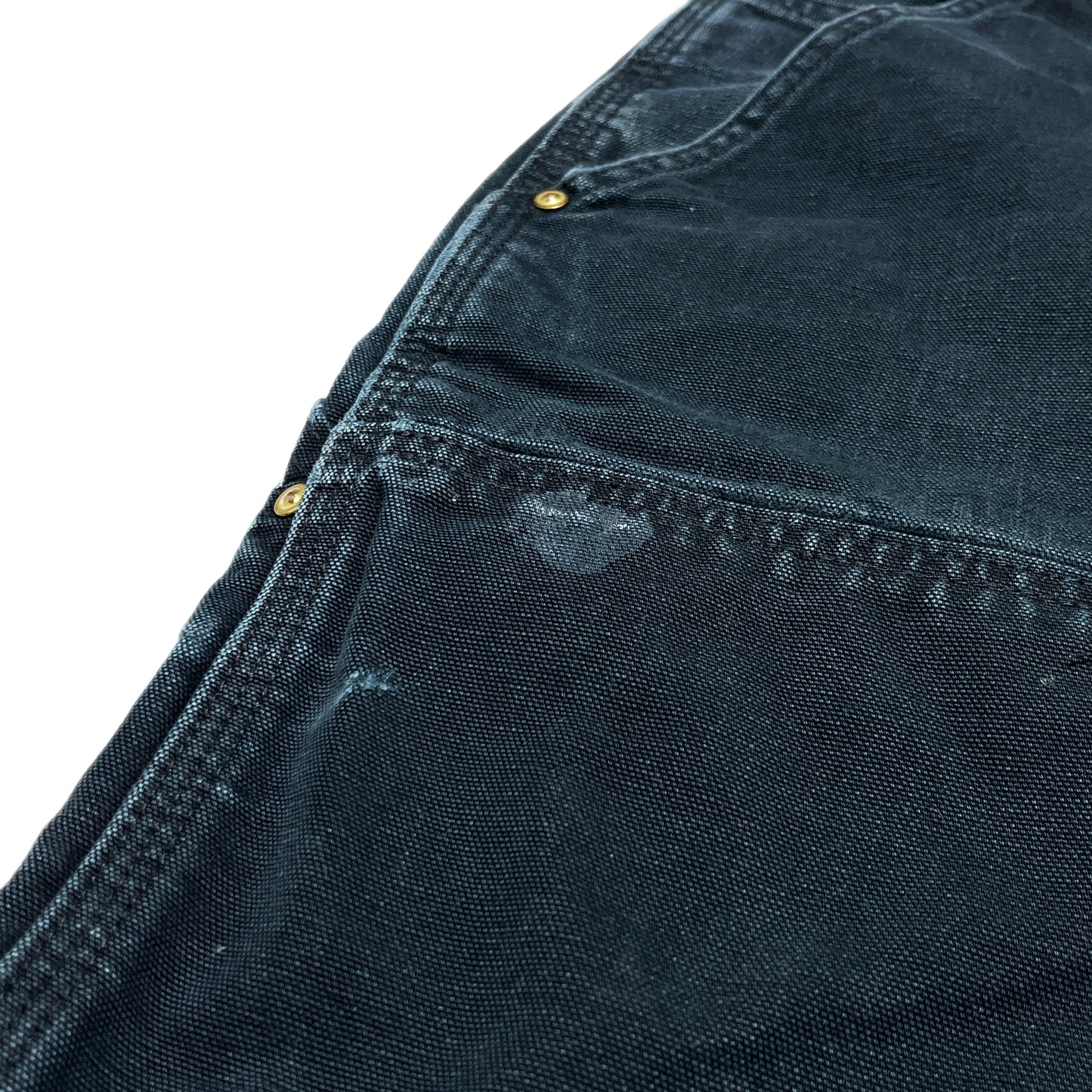 アメリカ製 Carhartt ダブルニー ペインターPT ブラック Size (W32 L28.5)位