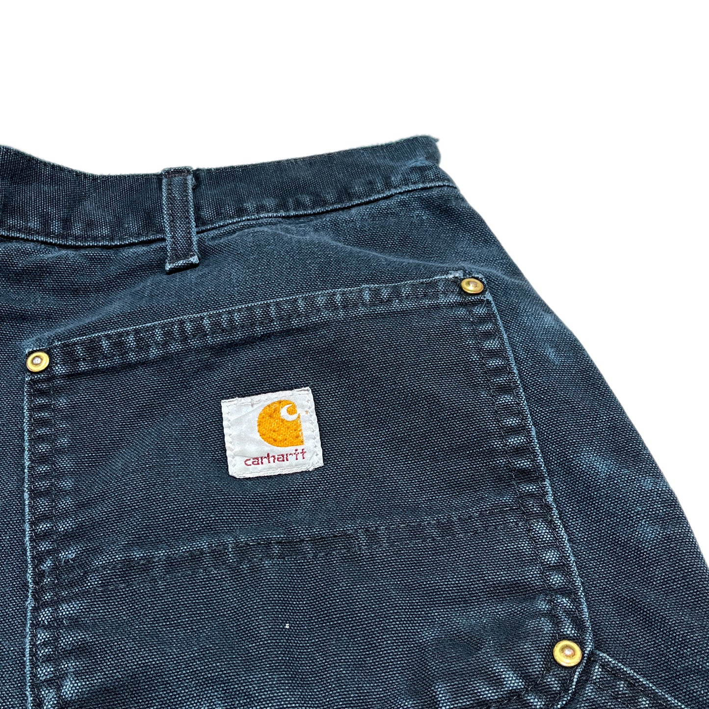 アメリカ製 Carhartt ダブルニー ペインターPT ブラック Size (W32 L28.5)位