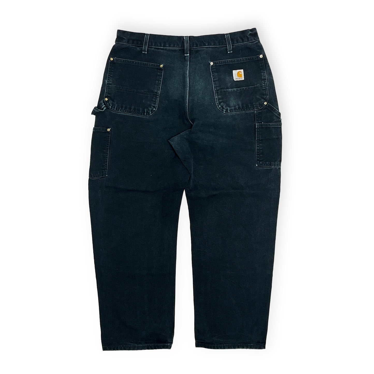 アメリカ製 Carhartt ダブルニー ペインターPT ブラック Size (W36.5 L30)位